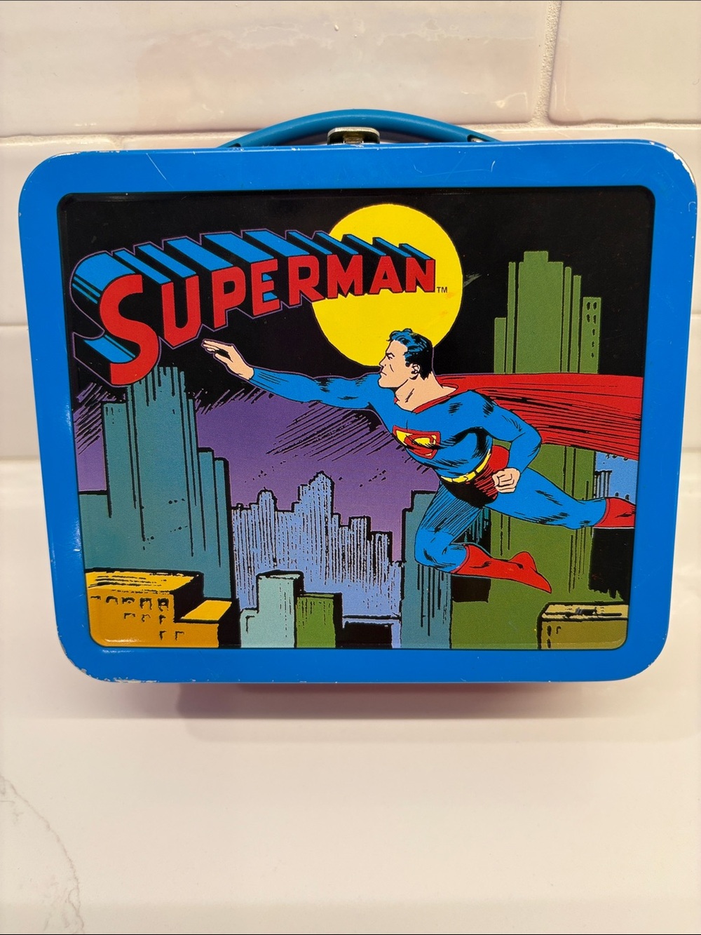 1998 DC Comics Hallmark Superman Metal Lunchbox Limited Edition